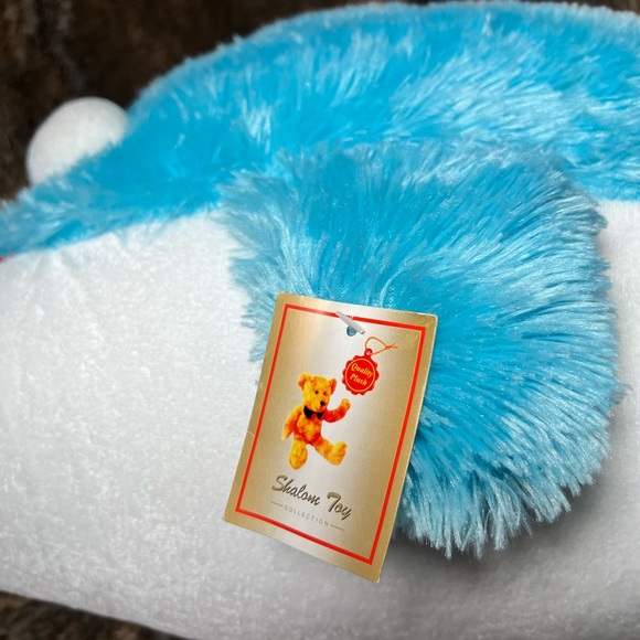 Shalom Toy Collection 36” White & Blue Plush DOLPHIN - Stuffed Animal Toy NEW - Picture 2 of 10